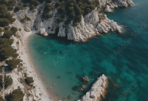 beautiful Croatia Igrane view Podgora The coastline beach aerial captured were Summer Travel Technology Landscape Clouds Sea Beauty Digital Blue sky Vacation Video Safety Drone Touris