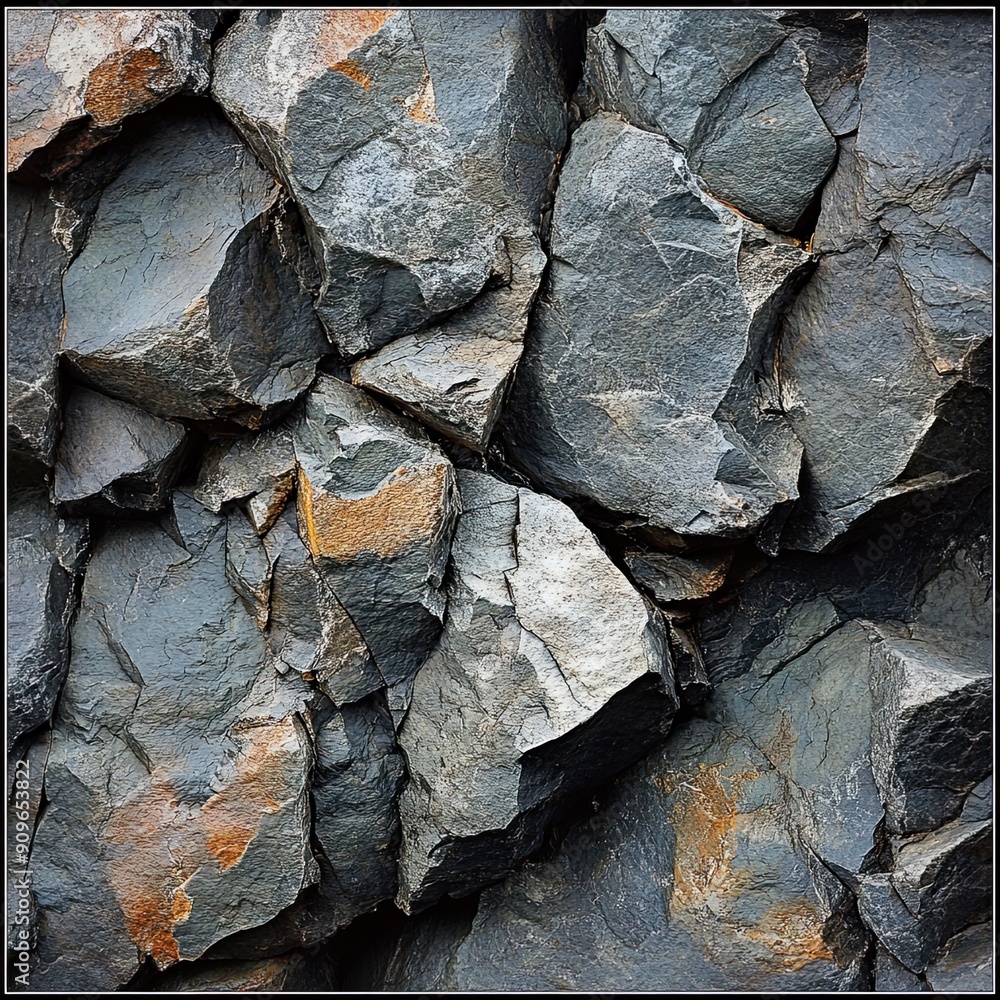 Macro photography, Processed collage of rugged rock surface texture Macro photography, Processed collage of rugged rock surface texture
