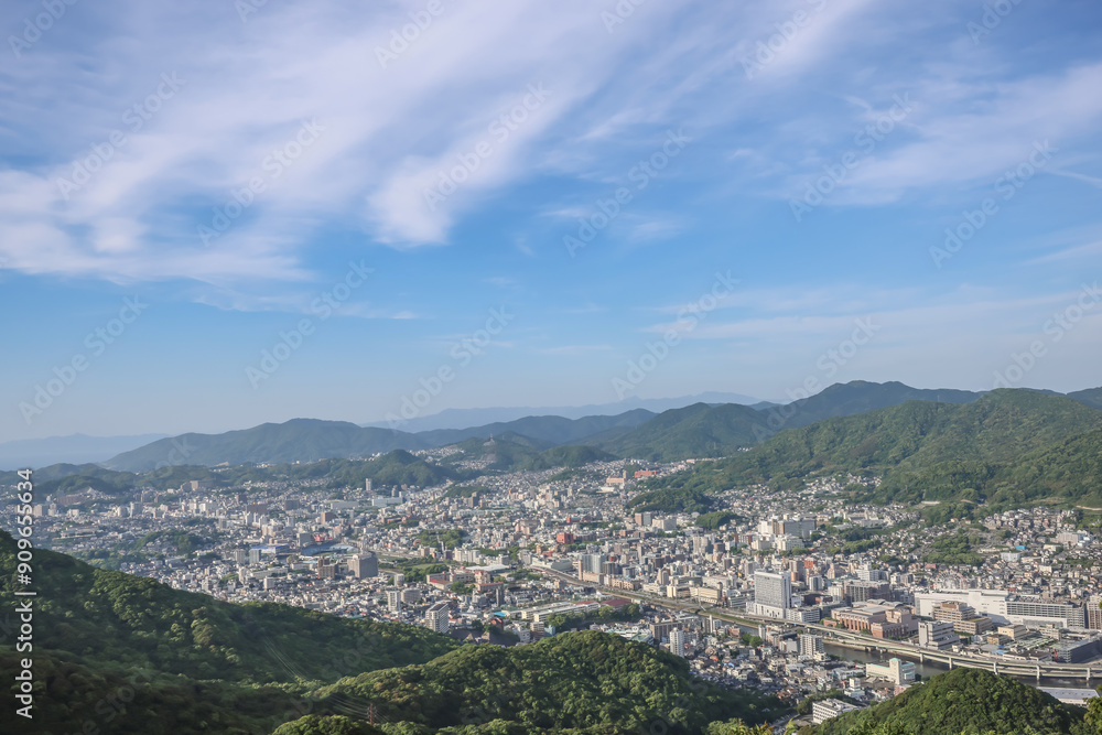 Obraz premium View from Observatory Nagasaki City, Nagasaki Prefecture May 13 2024