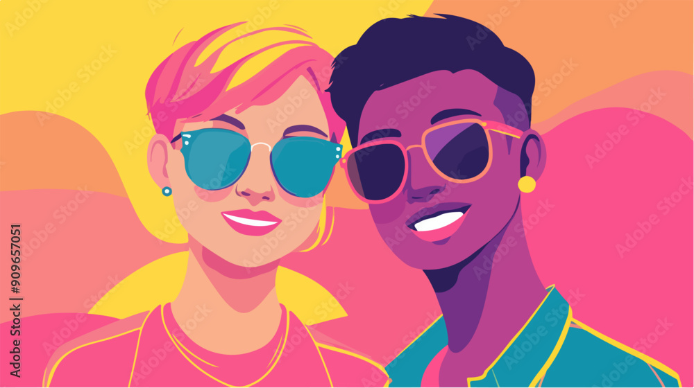 Illustration concept LGBT. LGBT community. Illustration concept LGBT. LGBT community.