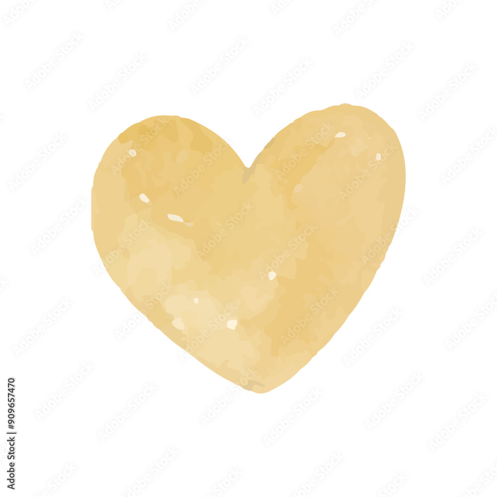 Heart watercolor illustration isolated on white background Heart watercolor illustration isolated on white background