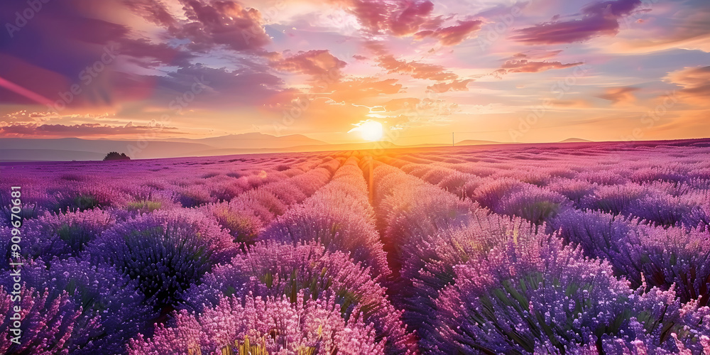 Romantic Mangainspired High Resolution Portrait Of Lavender Mountains At Sunset Romantic Mangainspired High Resolution Portrait Of Lavender Mountains At Sunset