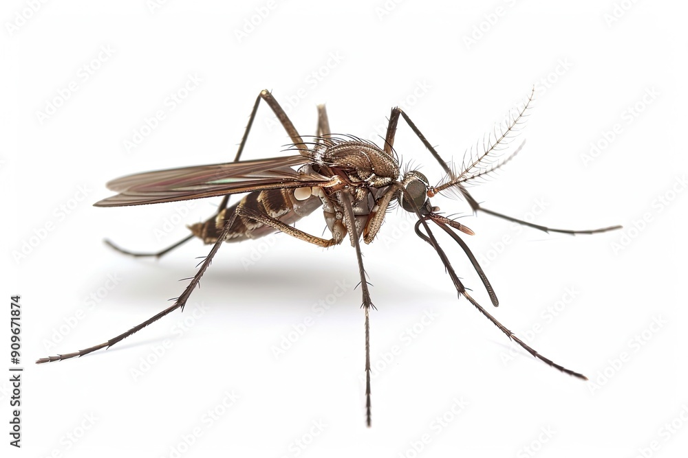 Mosquito on isolated white background Mosquito on isolated white background