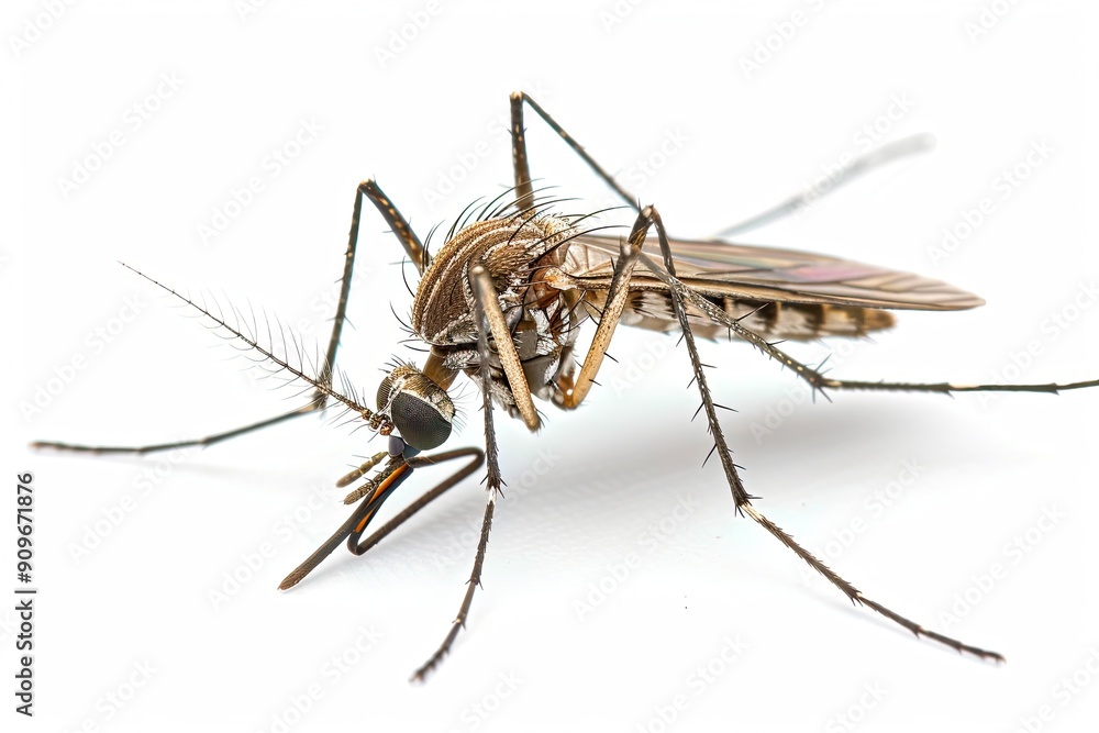 Mosquito on isolated white background Mosquito on isolated white background