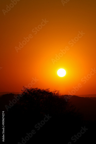 sunset in the mountains