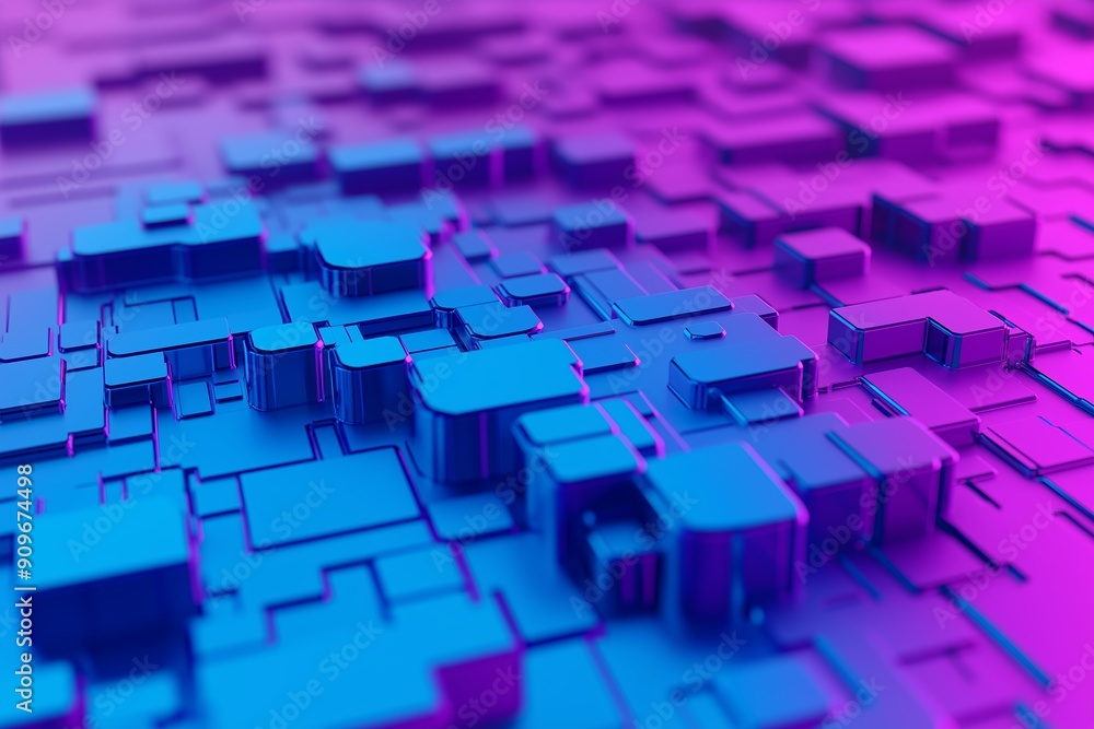 Abstract futuristic cityscape with vibrant colors and geometric shapes Abstract futuristic cityscape with vibrant colors and geometric shapes
