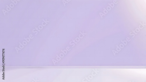 Abstract empty pastel purple or lilac studio wall backdrop with beautiful light. Elegant minimalist background for product presentation.