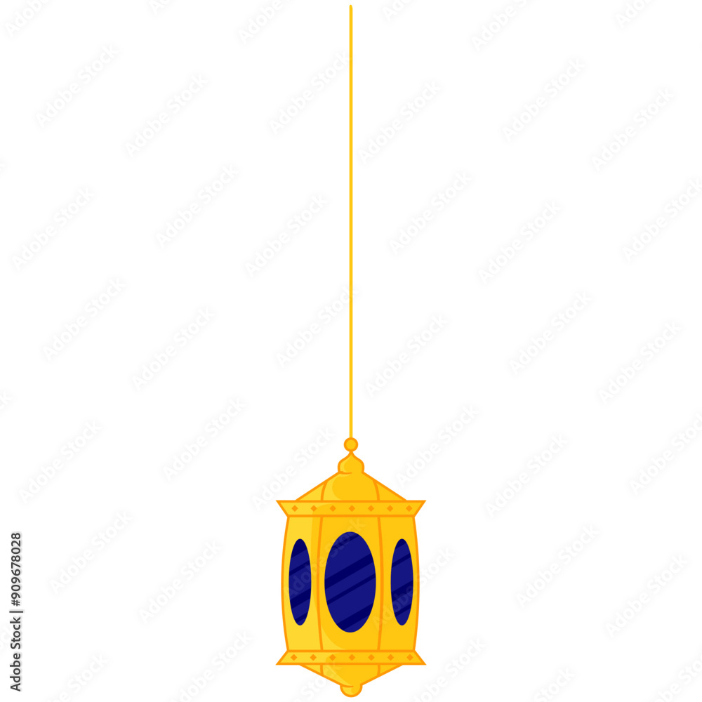 Islamic Lantern Elements Illustration Islamic Lantern Elements Illustration