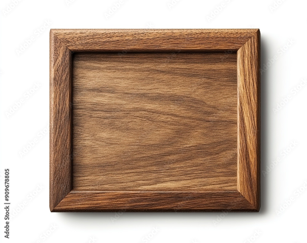 Blank Wooden Frame on White Background Blank Wooden Frame on White Background
