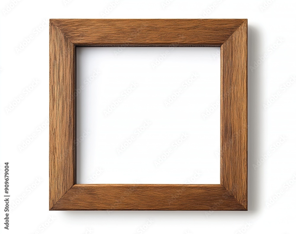 Blank Wooden Frame on White Background Blank Wooden Frame on White Background