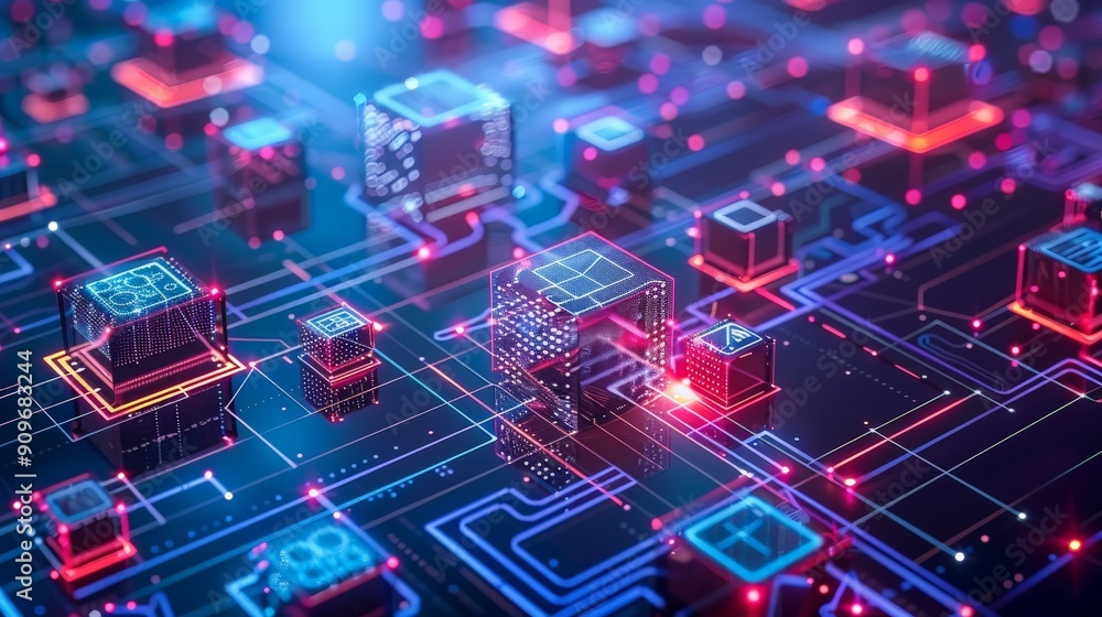 innovation icons into technology initiatives, showcasing AI, IoT, and blockchain symbols to drive digital transformation and technological advancements. innovation icons into technology initiatives, showcasing AI, IoT, and blockchain symbols to drive digital transformation and technological advancements.