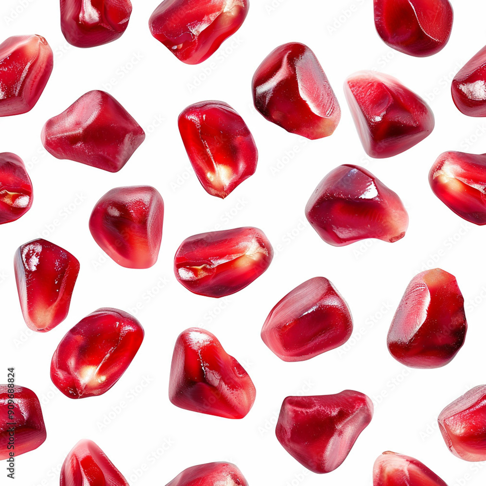 Pomegranate, seamless, pattern, isolated on white background Pomegranate, seamless, pattern, isolated on white background