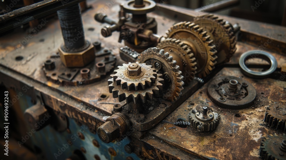 Old machinery often displays intricate designs and fine craftsmanship, reflecting the dedication to precision and functionality in manufacturing. Old machinery often displays intricate designs and fine craftsmanship, reflecting the dedication to precision and functionality in manufacturing.