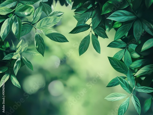 Sunlight Through Fresh Spring Leaves photo