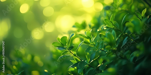 Sunlight Through Fresh Spring Leaves photo