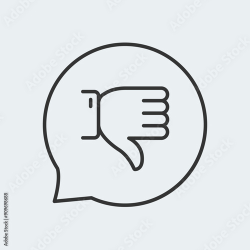 Negative Response icon design