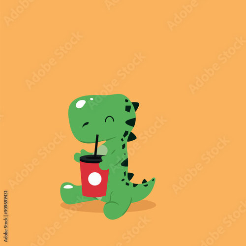 Dyno drink vector flat design perfect for merchendise and Cover book photo