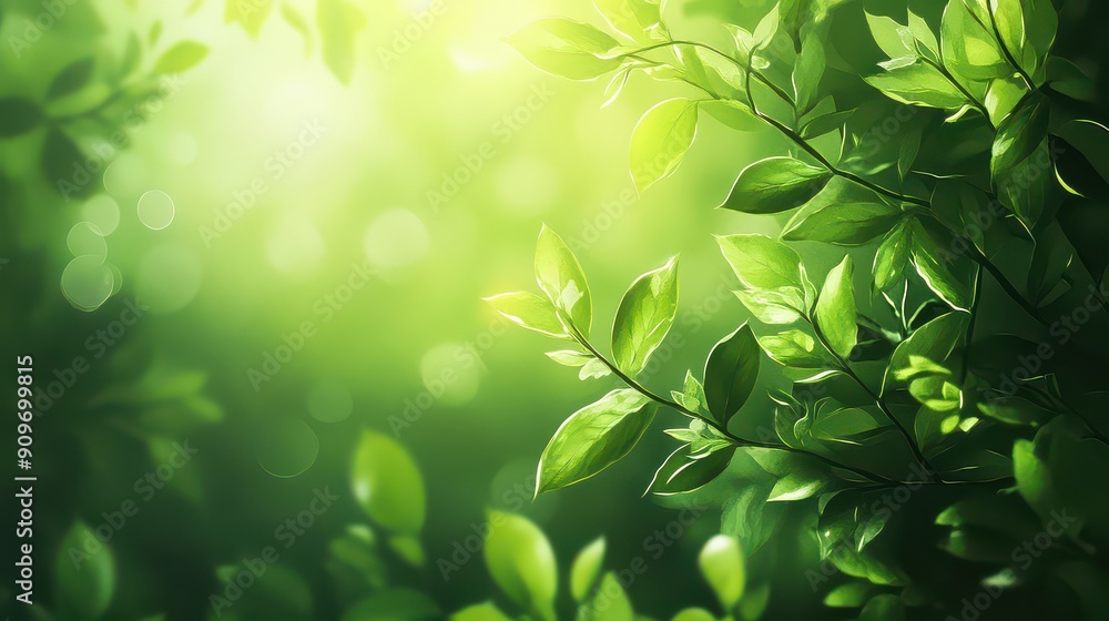 Sunlight Through Fresh Spring Leaves Sunlight Through Fresh Spring Leaves
