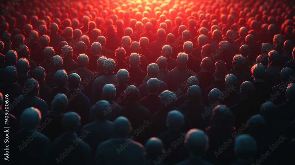 Obraz premium Trapped in a Sea of Debt: Surreal 8K Ultra-HD Financial Crisis Visualization