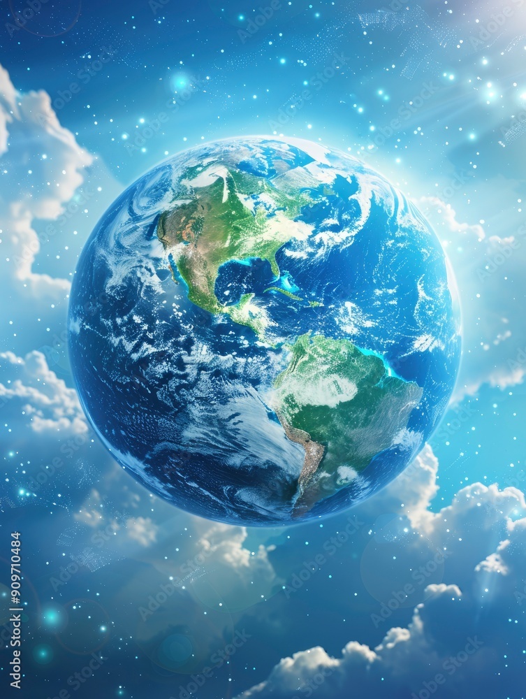 Fototapeta premium poster World Ozone Day, 3d,hd,realistic with generative ai
