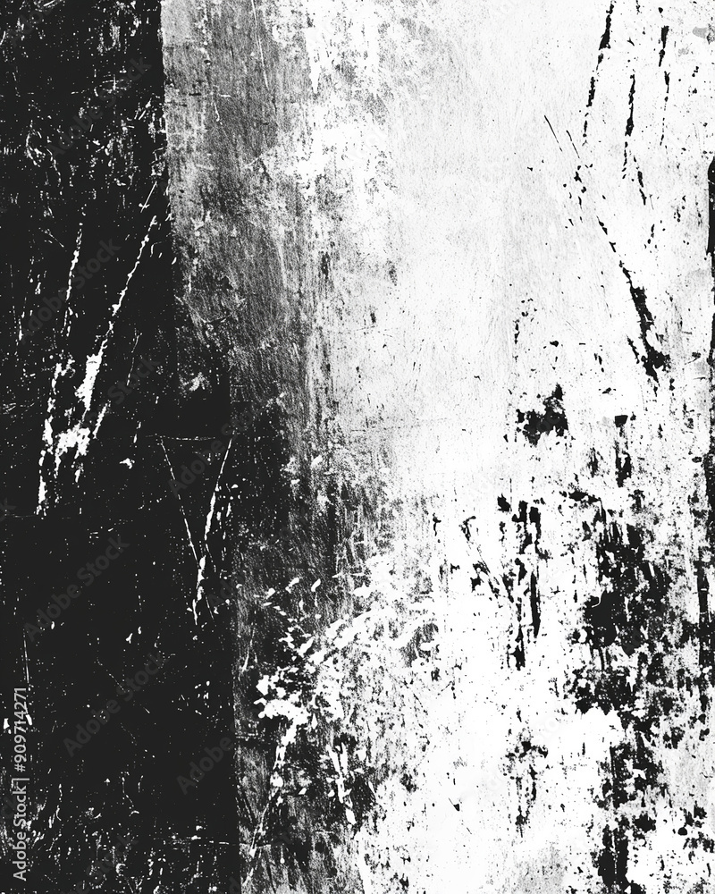 Fotografie Black and white grunge scratched texture background