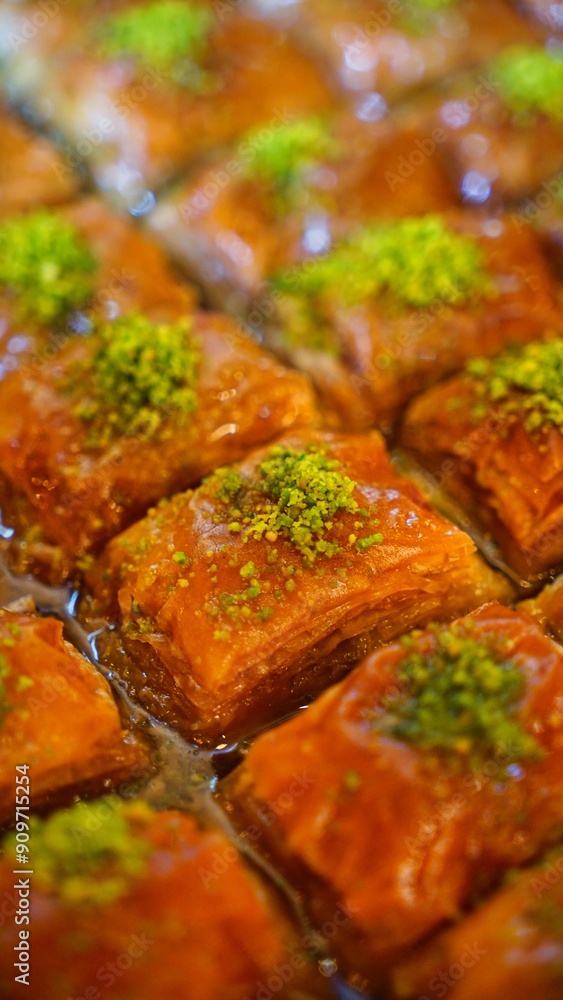 Baklava With Pistachios in Turkey Baklava With Pistachios in Turkey