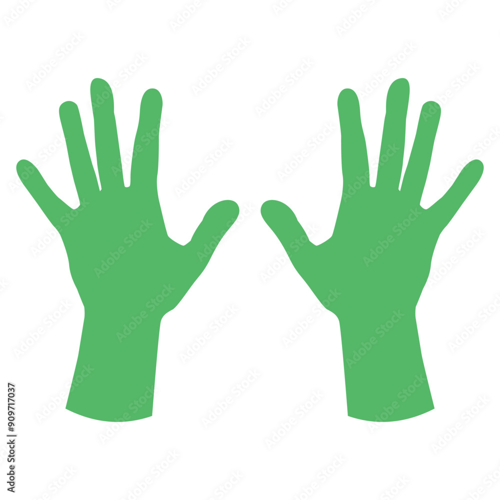 Latex gloves vector cartoon illustration isolated on a white background. Latex gloves vector cartoon illustration isolated on a white background.