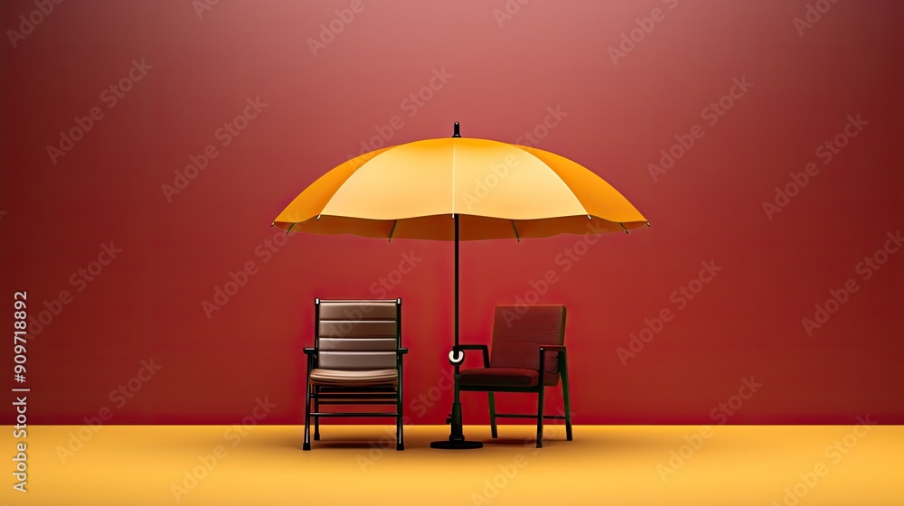 chair with umbrella chair with umbrella