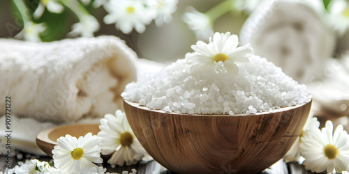 Kiribath Rice Served with Frangipani Flowers for Sinhalese New Year photo