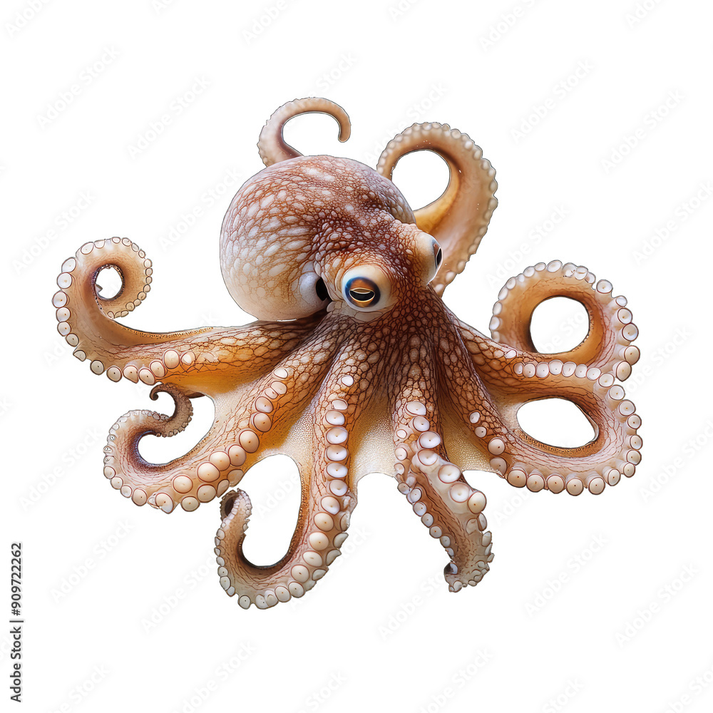 Illustration Of Octopus Cut Out Isolated Illustration Of Octopus Cut Out Isolated