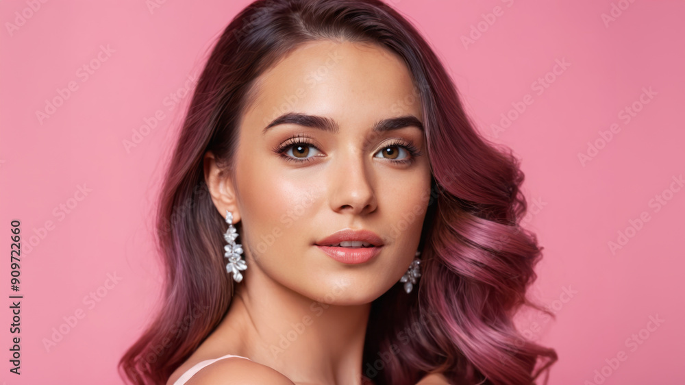 Beautiful Woman Posing Against Pink Background
Beautiful Woman Posing Against Pink Background