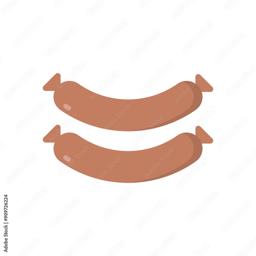 Sausages vector icon Sausages vector icon