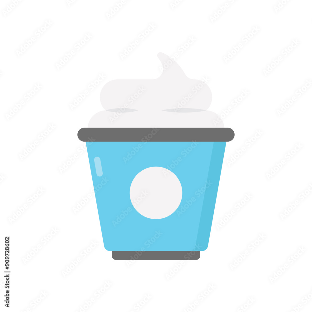 Yogurt vector icon Yogurt vector icon