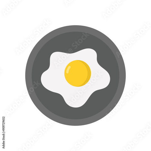 Fried Egg vector icon