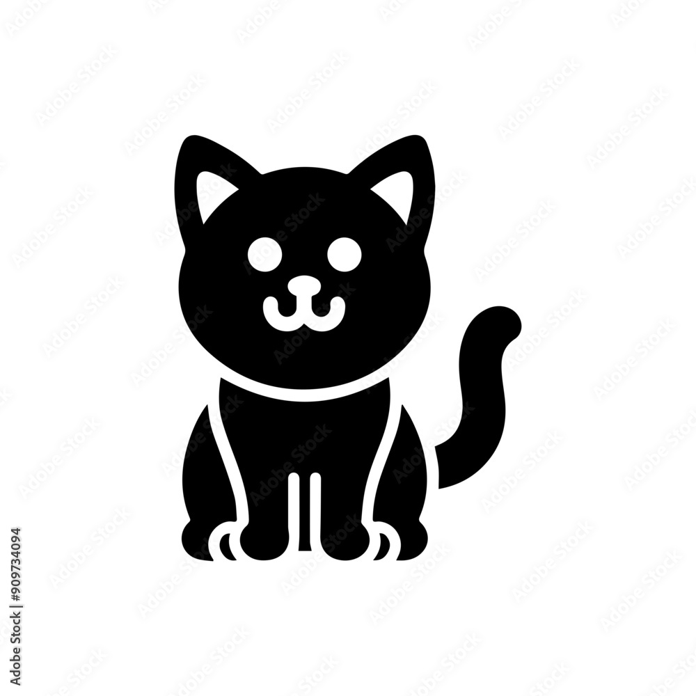 Pets glyph solid icon clip art flat design Pets glyph solid icon clip art flat design
