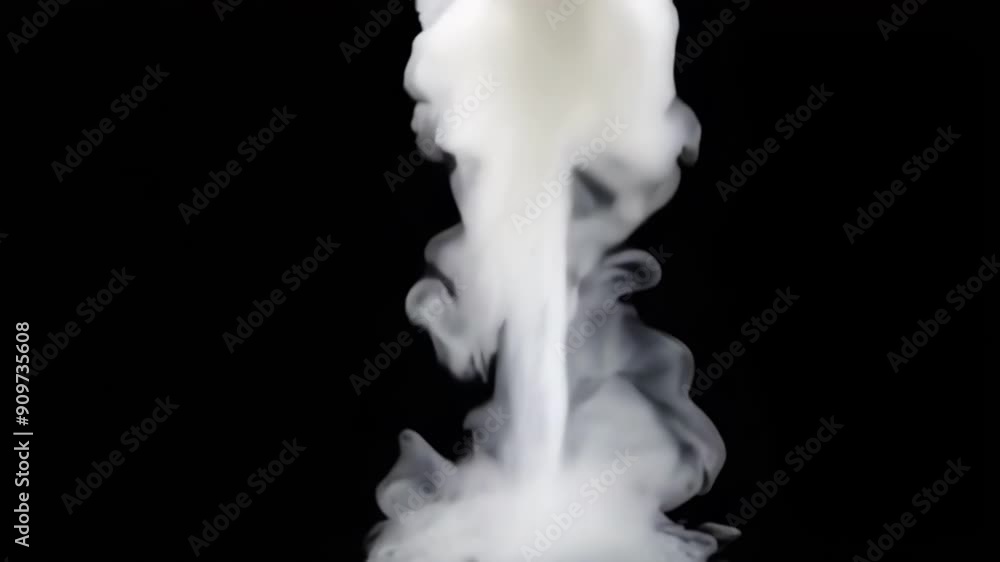 An ethereal swirl of white smoke against a black backdrop creates a dramatic and mesmerizing visual effect An ethereal swirl of white smoke against a black backdrop creates a dramatic and mesmerizing visual effect