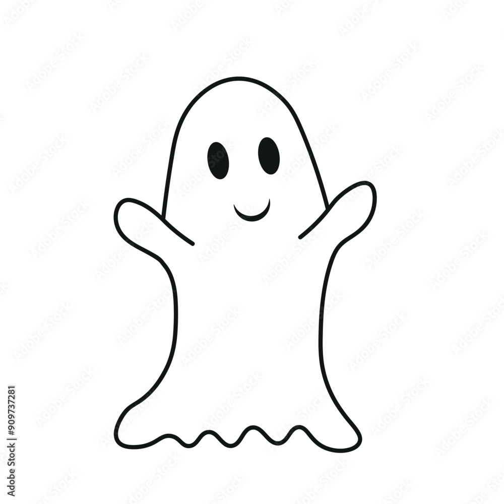 Cute Ghost Doodle Cute Ghost Doodle
