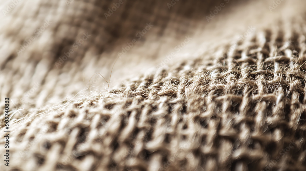 Close-up of burlap texture with natural fibers, detailed woven pattern, rough textile elements, rustic fabric feel, fabric concept Close-up of burlap texture with natural fibers, detailed woven pattern, rough textile elements, rustic fabric feel, fabric concept