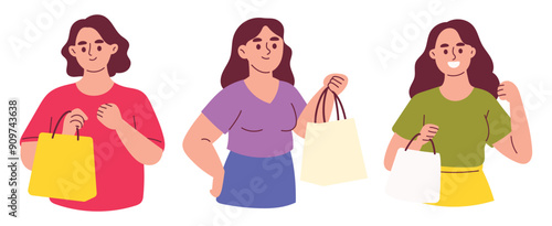 Woman Holding Shopping Bag