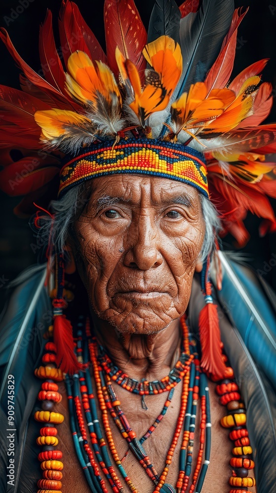 photo, portrait of a native Indonesian tribe, front view, intricate detail, taken with IMAX Laser with generative ai photo, portrait of a native Indonesian tribe, front view, intricate detail, taken with IMAX Laser with generative ai