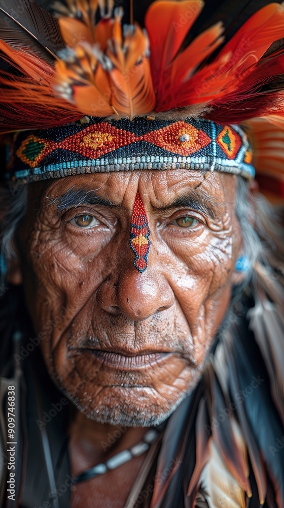 photo, portrait of a native Indonesian tribe, front view, intricate detail, taken with IMAX Laser with generative ai photo, portrait of a native Indonesian tribe, front view, intricate detail, taken with IMAX Laser with generative ai