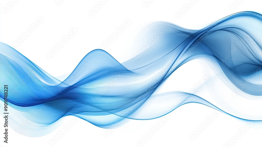 Abstract Blue Flowing Wave Pattern, Elegant abstract design featuring smooth, flowing blue waves on a white background, evoking a sense of movement and calm.
Abstract Blue Flowing Wave Pattern, Elegant abstract design featuring smooth, flowing blue waves on a white background, evoking a sense of movement and calm.