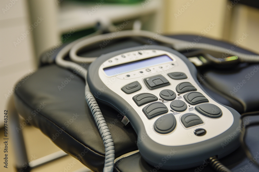 The procedure of myostimulation in a beauty salon. Caring for the body, reducing excess weight. The procedure of myostimulation in a beauty salon. Caring for the body, reducing excess weight.
