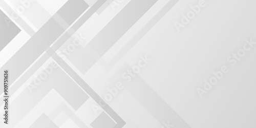 Abstract minimal geometric white and gray triangle background design. Modern white vector abstract graphic design Banner Pattern background web template. technology network Vector illustration. 