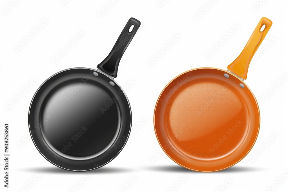 Frying pan icon, empty nonstick cookware sign, non stick symbol skillet, saucepan emblem, pan isolated Frying pan icon, empty nonstick cookware sign, non stick symbol skillet, saucepan emblem, pan isolated