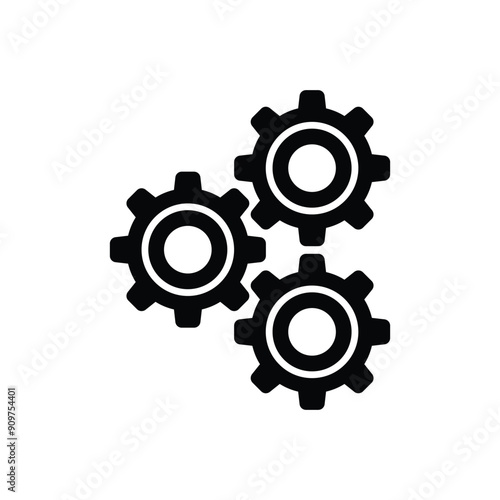 Mechanism vector icon