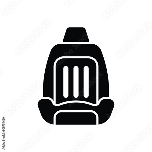 Car seat vector icon