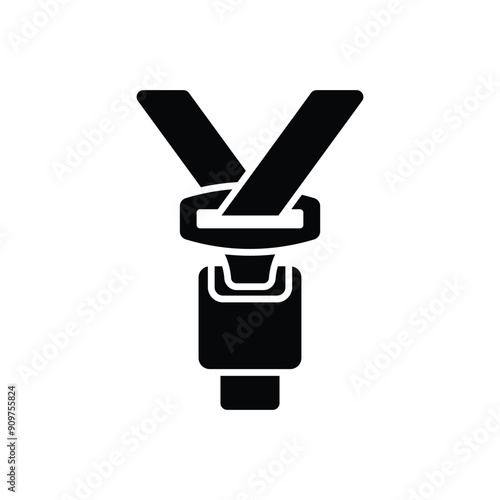 Seat belt vector icon