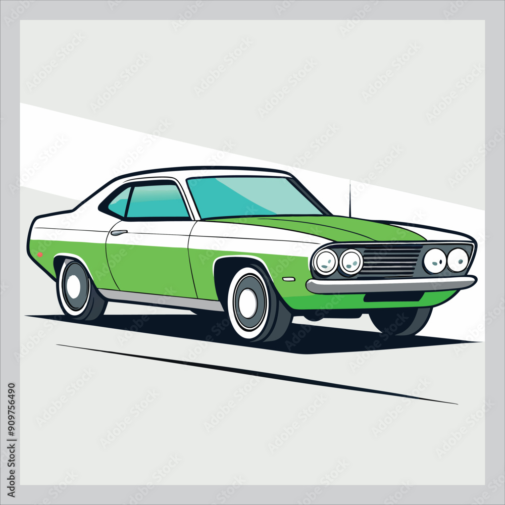 Obraz premium Vintage car vector