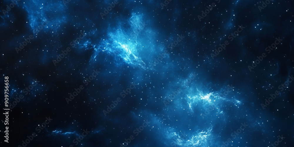Serene Cosmic Nebula in Deep Blue Space.
Starry background texture chaos. Serene Cosmic Nebula in Deep Blue Space.
Starry background texture chaos.